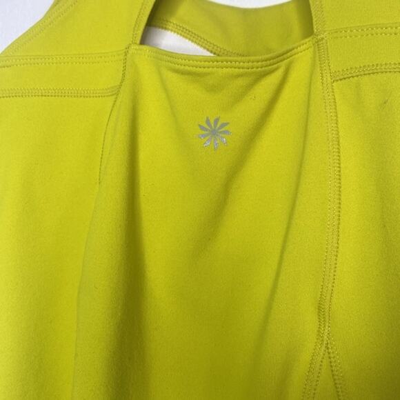 Athleta Lime Green T-Back with Keyhole Athletic Tank Top size Small - Picture 7 of 9